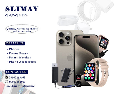 Slimay Gadgets branding graphic design