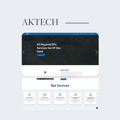 AKTECH development ui ux web design website