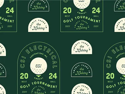 Golf Tournament Badge badge badge design branding design golf golf design golf logo graphic design icon illustration logo sports logo type vintage