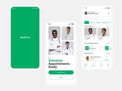 MediCare - Health Care Application aesthetics design product product design ui ui design uiux user experience user interface