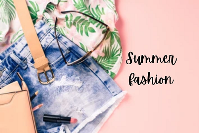 template,summer fashion graphic design