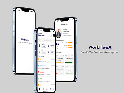 WorkFlowX animation graphic design ui