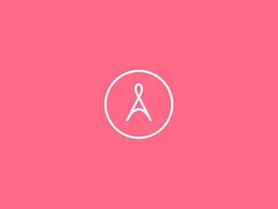 Adriana Lanelli Monogram circular closet clothes emblem fashion femininity fused fusion la letters logo mark monogram pink rose shop woman