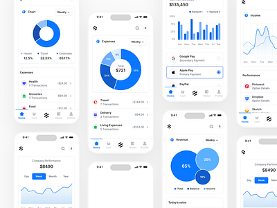 Mobile Banking - Lookscout Design System android app application design design system figma ios lookscout mobile modern responsive ui