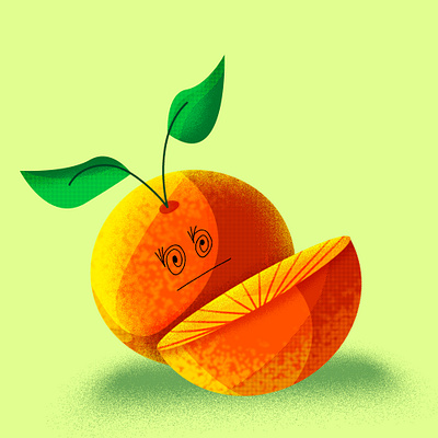 Orange Illustration animation art branding design dribbleart artwork graphic design illustration inspiration logo ui