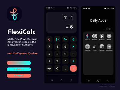 #004 Calculation #005 App Icon dailyui design logo ui