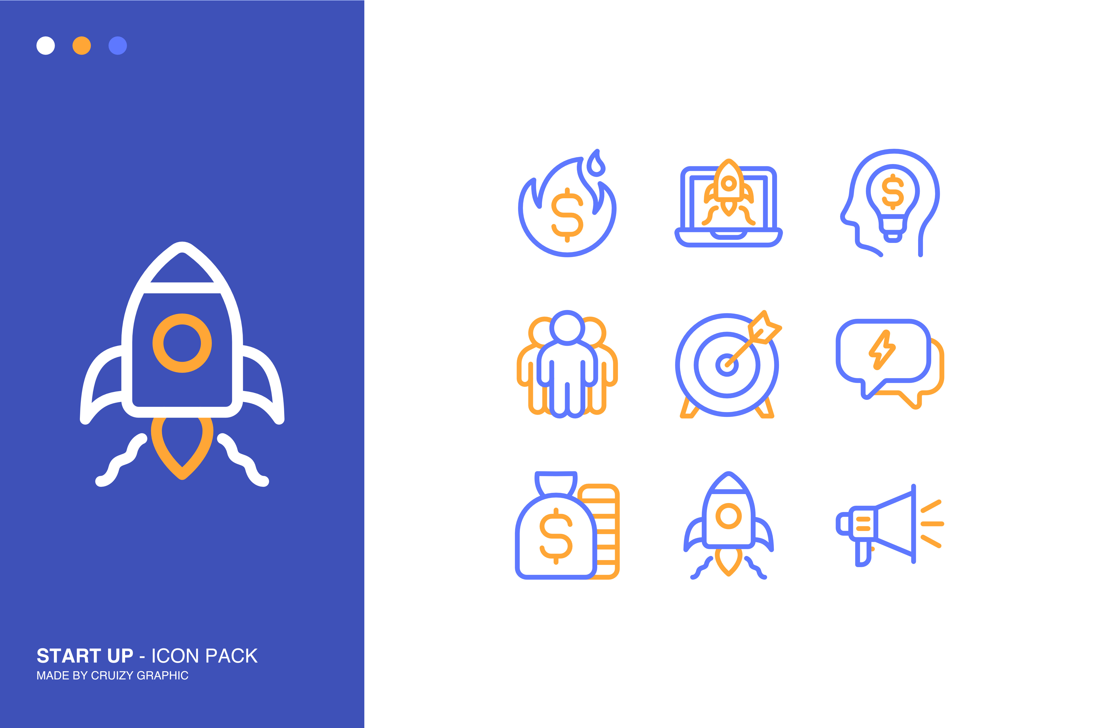 START UP - Icon Pack app business developer icon illustration startup ui ux vector
