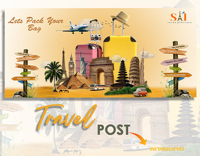 Travels Banners advertising advertisment banners branding digital marketing graphic design illustration logo marketing motion graphics social media post travels banners travels post