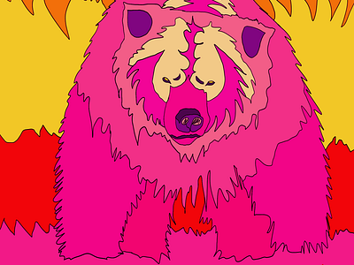 BE a bear creative design flat graphic design illustration vector