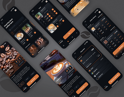Caffeinate design mobile ui ui uiux user interface ux