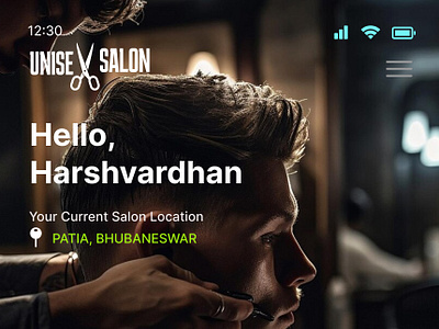 UNISEX SALON UX UI Design application design figma pixelsmentor prototype sambitpanda ui user experience ux uxdesign