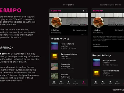 User Profile #006 branding dailyui logo ui