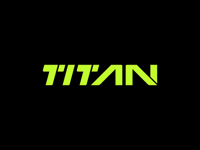 TITAN // Wordmark active black branding design graphic design hockey logo logo design logotype puck sport sweat wordmark workout yellow youth