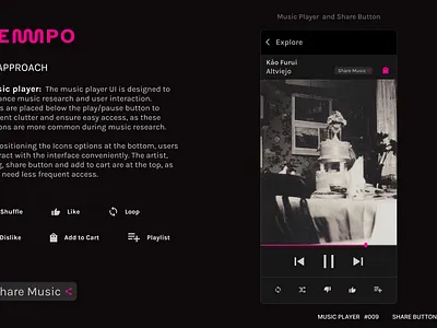 MUSIC PLAYER #009 SOCIAL SHARE #010 branding dailyui logo ui