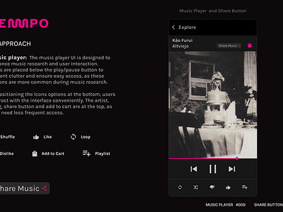 MUSIC PLAYER #009 SOCIAL SHARE #010 branding dailyui logo ui
