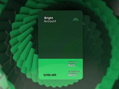 Bright Card 3D zoom 3d aftereffects animation card credit card design fintech marketing motion motion graphics