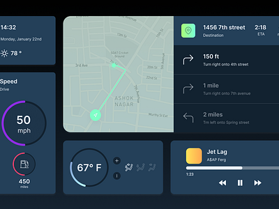 Daily UI #34 Automotive Interface ui ux