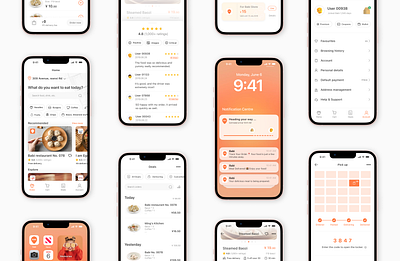 Babi online food ordering and delivery App app branding delivery app food ios ixd ui ux