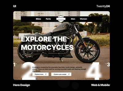 Bike Store bike design ecommerce hero hero design motorcycle ui ui design web web design