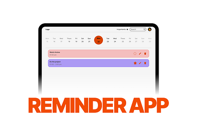 Reminder Application-User Interface iPad dark graphic design icon ipad light reminder app reminderapp tablet ui uiux user interface ux