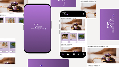 TRIVIA JEWELLERY APP app typography ui ux