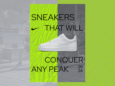 Sneakers poster ads design figma graphic design illustration ui