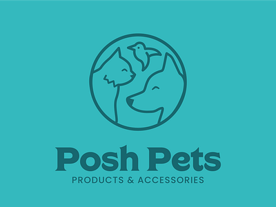 Posh Pets branding design graphic design identity illustration logo typography vector