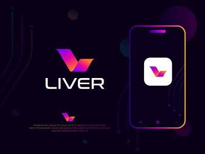 LiveR Logo apps icon apps logo creative logo l logo logo media logo tech logo v logo