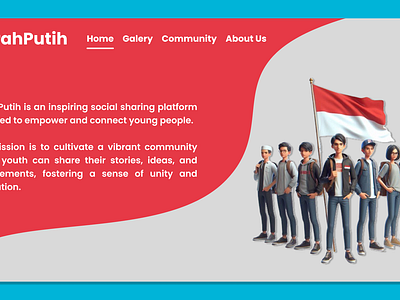 Design UI Website MerahPutih 3d website red red website simple web ui ui red website ui simple web ui ux design ui web ui web design ui white website ux ux red website ux web ux web design ux white website white white website