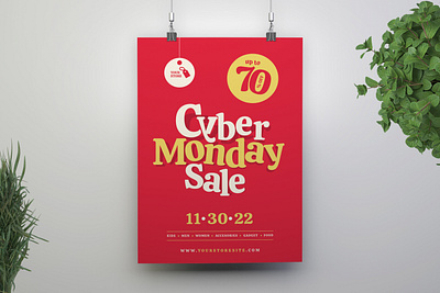 Cyber Monday Sale Flyer cyber monday design fashion flyer flyer design graphic design print design print template sale