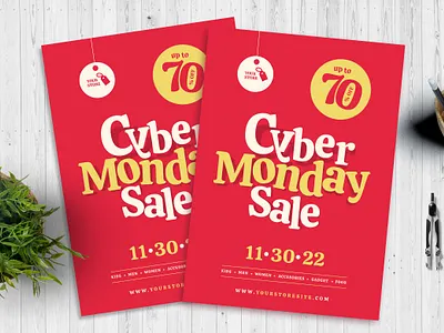 Cyber Monday Sale Flyer cyber monday design fashion flyer flyer design graphic design print design print template sale