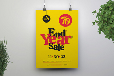 End Year Sale Flyer design end year fashion flyer flyer design graphic design print design print template sale