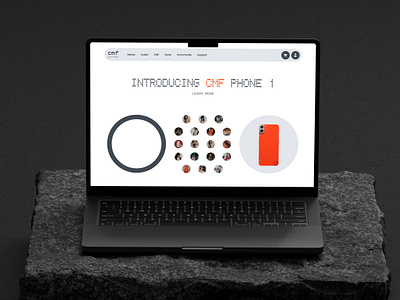 CMF Nothing Phone cmf hero section landing nothing phone phone web design
