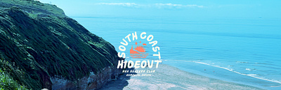 South Coast Hideout apparel badge design brand mark branding clothingdesign coast design graphic design hoody icon illustration logo skate apparel surf apparel typography