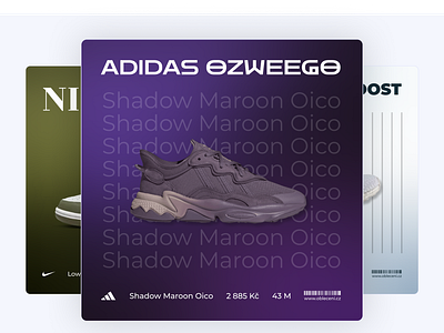 Sneakers shop/resell Instagram post ad branding clean commercial design facebook graphic design green instagram instagram post purple resell shoe shoes shop simple snekaers ui white