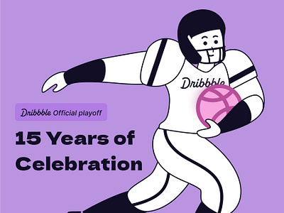 Dribbble Official Playoff 2024 2024 playoff american football dribbble dribbble 15 year illustration neelpari notion style notion style illustration official playoff playoff saloni