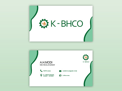 K - BHCO VISITING CARD business card card design graphic design logo visiting card