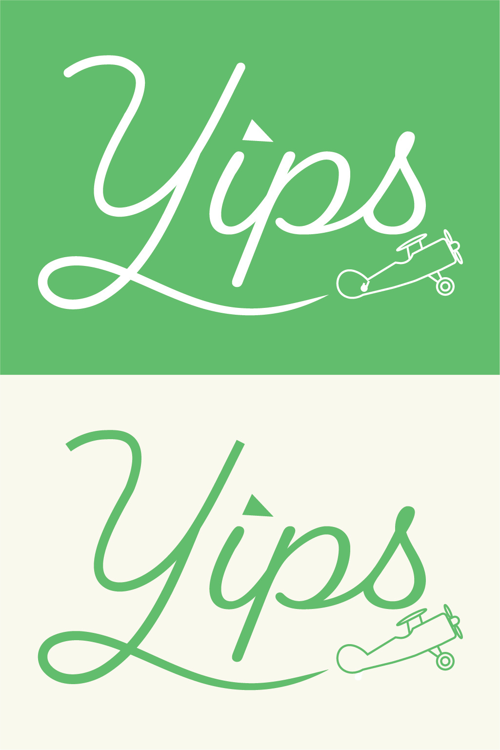 Yips Golf Apparel branding logo
