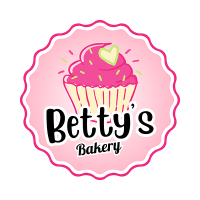 The daily logo challenge Day-18: Cupcake bettys bakery bettys bakery logo branding cupcake logo daily challenge daily logo challenge daily logo challenge day 18 daily logo design challenge daily logo design day 18 design graphic design illustration logo logo design