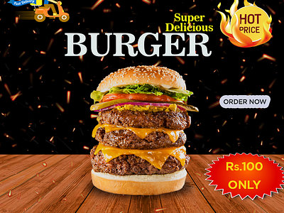 Burger 3d animation branding design graphic design illustration logo motion graphics ui vector