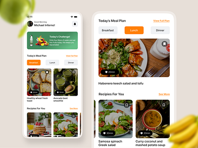 Food App UI Design app design figma food ui uiux ux