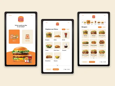 Burger King Kiosk Redesign burger cashier design design food interaction kiosk pos restaurant self order terminal ui ux