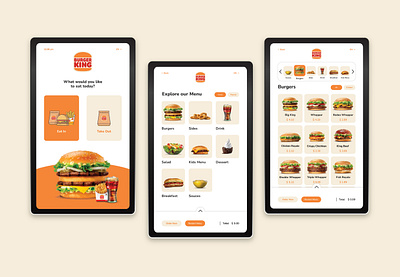 Burger King Kiosk Redesign burger cashier design design food interaction kiosk pos restaurant self order terminal ui ux