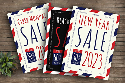 New Year Sale Flyer design fashion flyer flyer design graphic design new year print design print template sale