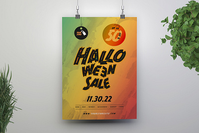 Halloween Sale Flyer design flyer flyer design graphic design halloween print design print template sale