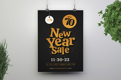 New Year Sale Flyer design fashion flyer flyer design graphic design new year print design print template sale