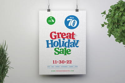 Great Holiday Sale Flyer design flyer flyer design graphic design great holiday print design print template sale