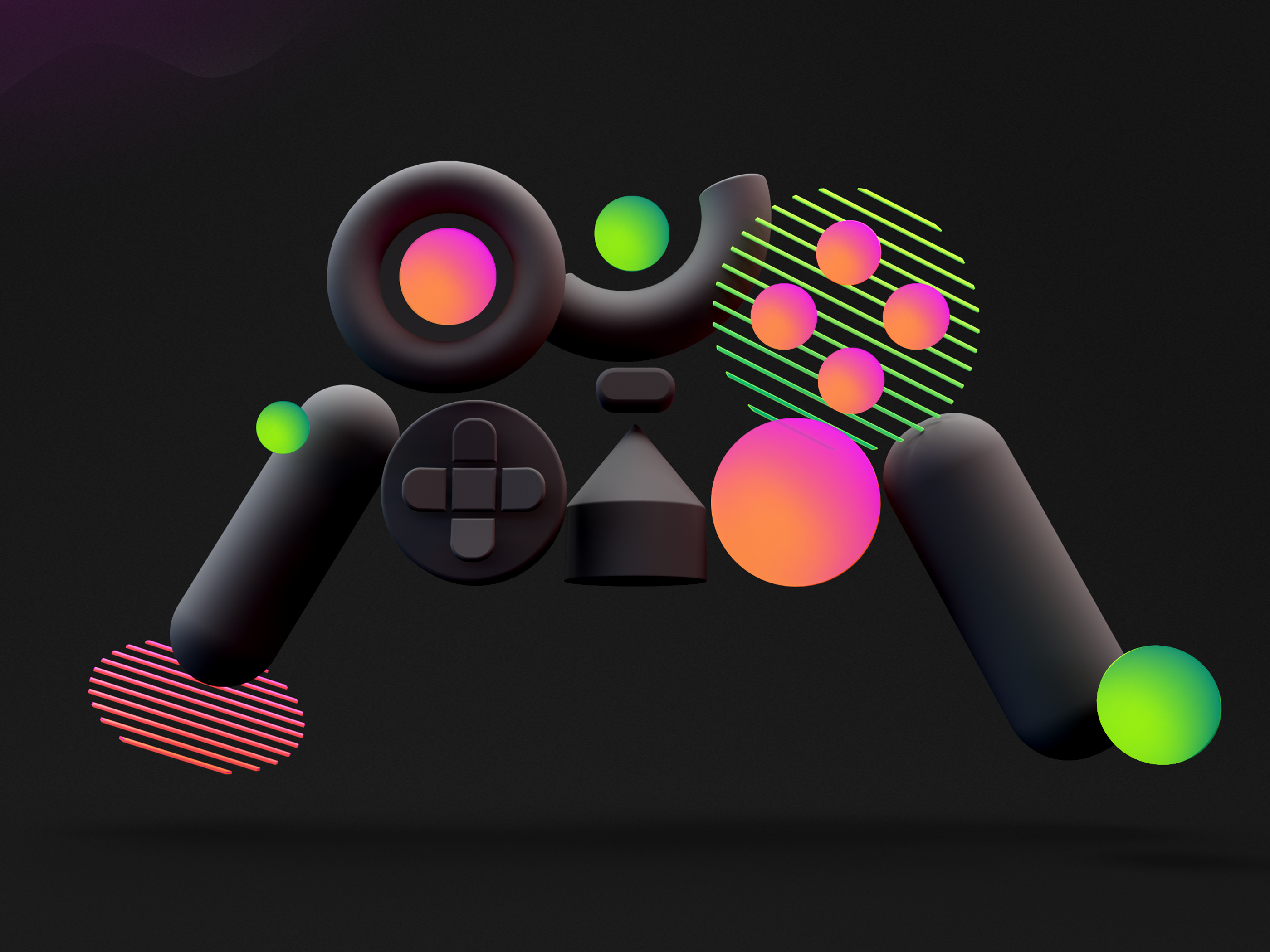 Microsoft Xbox UGS Controller 3d art balance branding c4d campagin clean design gaming graphic graphic design icon marketing microsoft ui unity vector video game web xbox