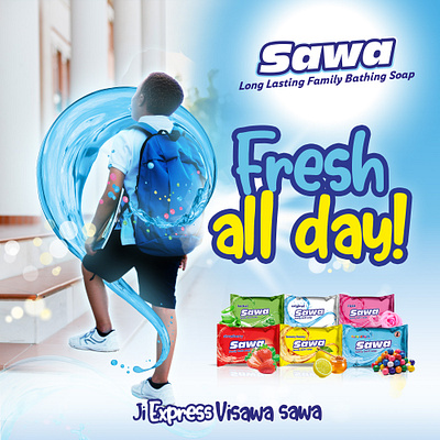 Sawa Family Bathing Soap Social Media graphic design