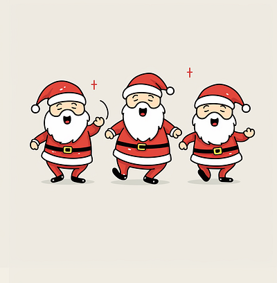 Triple Santa Dance-Off